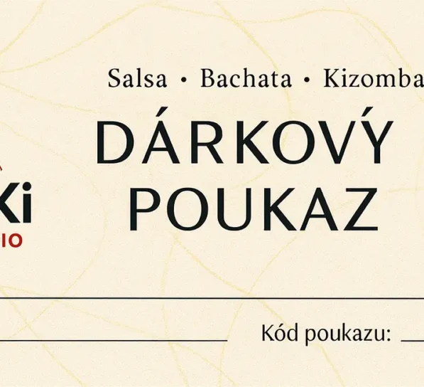 Taneční dárkový poukaz